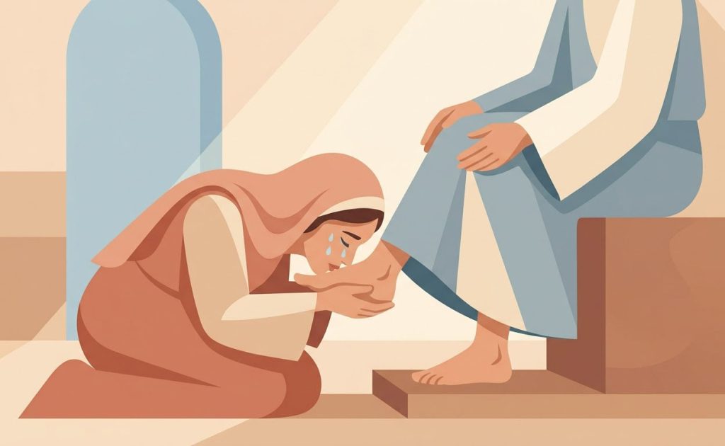 Acte de Contrition - Illustration prière catholique
